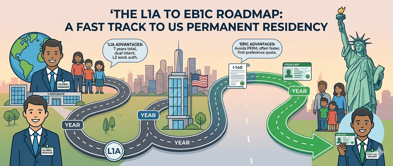 The L1A to EB1C Roadmap: A Fast Track to US Permanent Residency