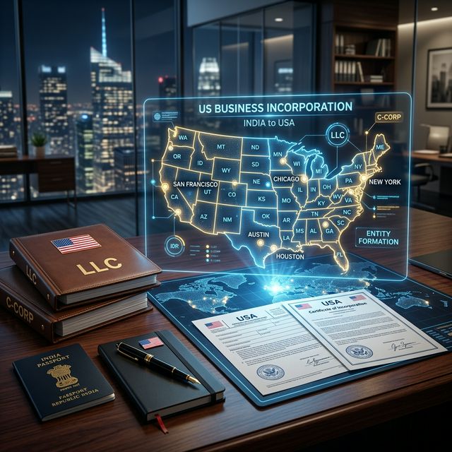 How to Register a Company in the USA from India: LLC vs C-Corp